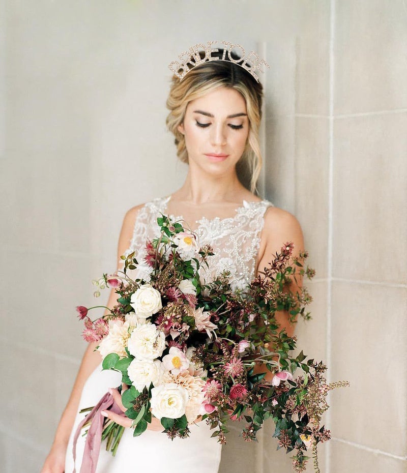 DAXI Wedding Bridal Tiaras Bride to Be Tiara Bridal Shower Headband Bachelorette Party Crown Decorations - Image 3